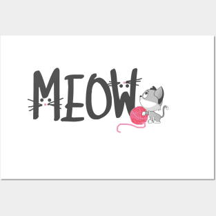 Meow Posters and Art